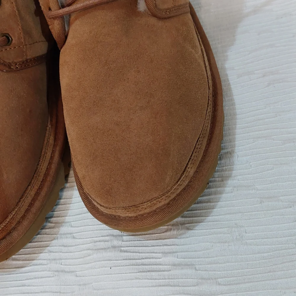 UGG Men's Tan Suede Neumel Lace Up Shoes Size 13
